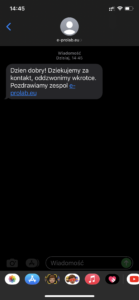 Nieodebrane połączenia = sprzedaż utracona = utracony pacjent ☹ utracony klient. 22 Potwierdzenie SMS