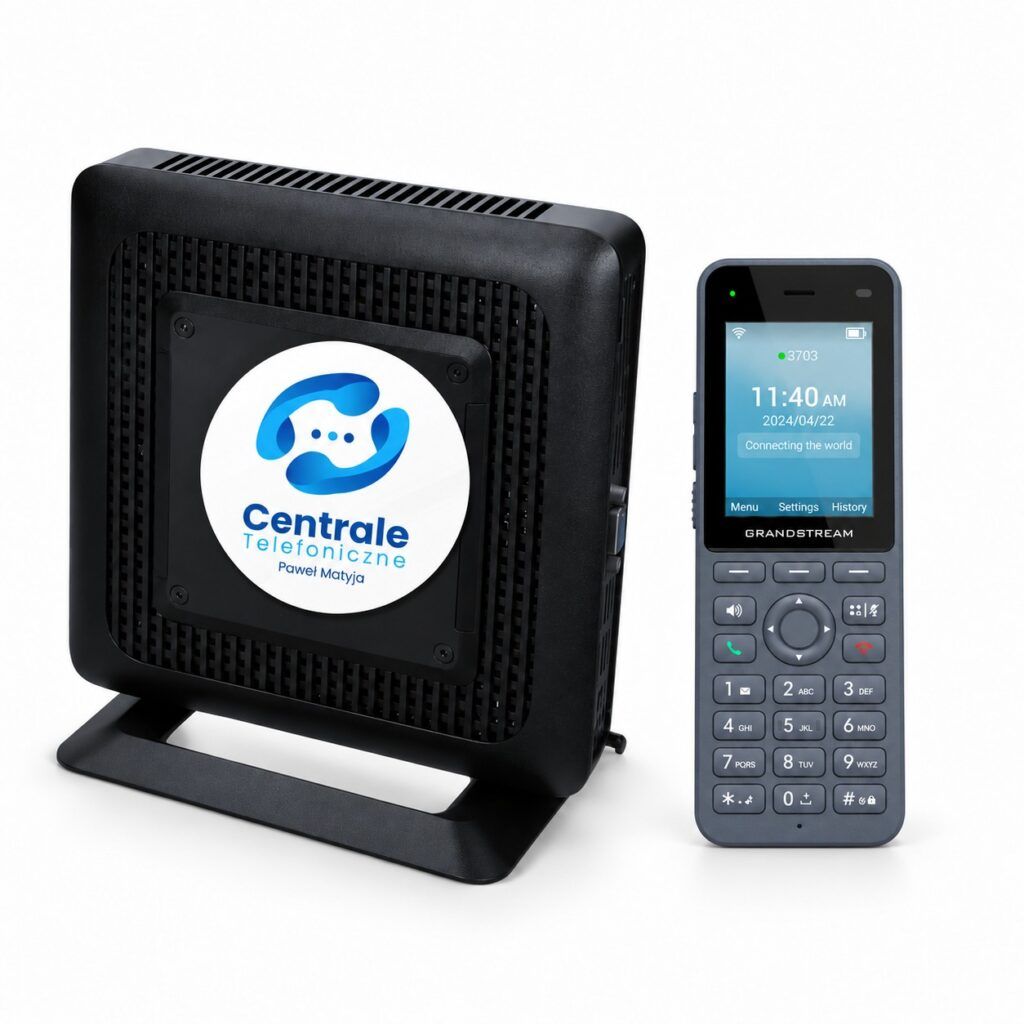 Centrala telefoniczna Asterisk z konfiguracją + telefon Wi-Fi Grandstream WP826